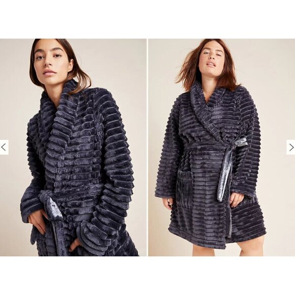 Anthropologie Mariposa Women Robe Size XS Carbon Pockets Cozy ultra soft - Picture 3 of 10